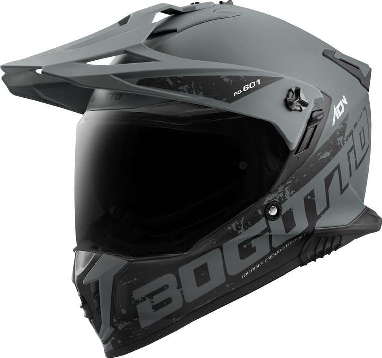 Bogotto FG-601 Duo Casco de Enduro de Fibra de Vidrio Imágenes y vídeos de productos (tex…