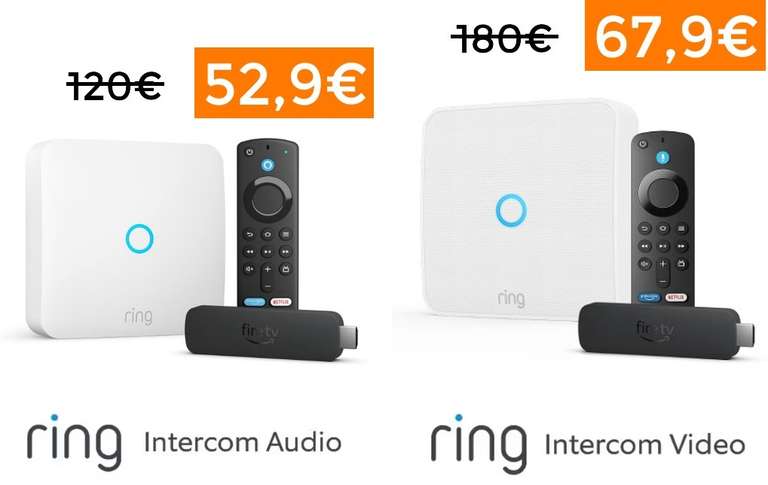 Ring Intercom Audio + Fire TV Stick 4K Plus 52,9€ - Ring Intercom Audio + Fire TV Stick 4…